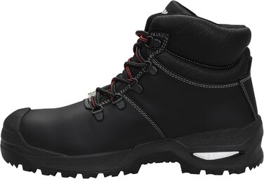 Черевики захисні ELTEN Francesco XXSG Black Mid ESD S3S, чорні, шкіряні, з металевим носком, легкі, міцні, 42 EU (жіночі та чоловічі)