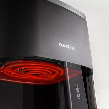 Аерофритюрниця без олії Cecotec Cecofry Fantastik Window 4000, 4 л, з вікном для перегляду, чорна