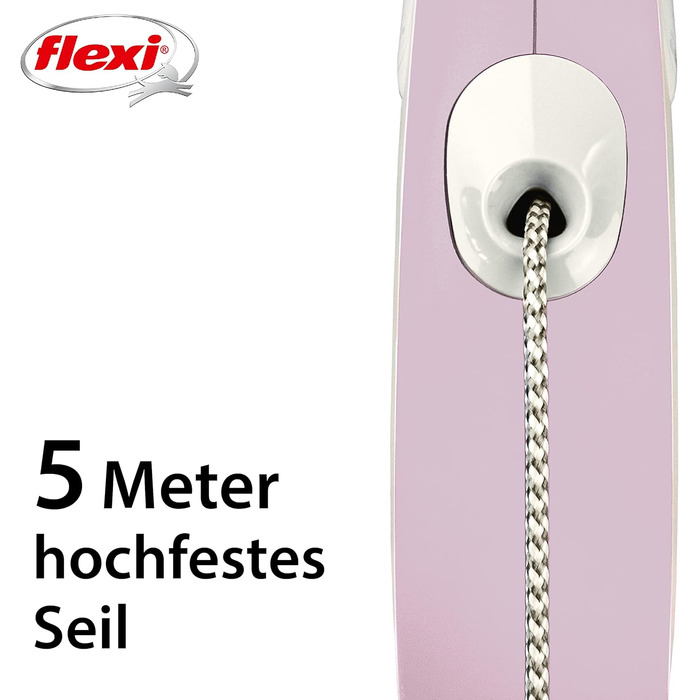 Рулетка вимірювальна Flexi Comfort S, 5 м, рожева