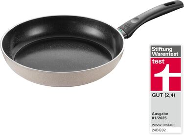 Набір сковорідок BALLARINI Ledro (24 см + 28 см), алюміній, бежевий, індукційні, з антипригарним покриттям Keramik, Thermopoint, Made in Italy