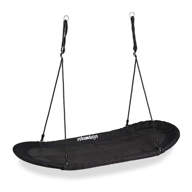 Relaxdays XXL Black Nest Swing