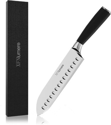 Ніж кухарський Santoku 17 см з нержавіючої сталі XFNlumere – міцний, гострий, з ергономічною ручкою