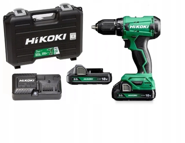 Дриль-шурупокрут Hikoki DS18DA WCZ у кейсі, 2x2,0 Аг, 18 В, 50 Нм
