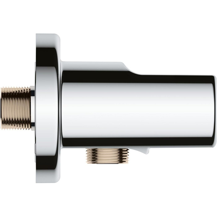 GROHE Vitalio Get - Handbrause 1 Spray Pattern (perfect spray pattern, suitable for flow heaters, double-walled hand shower, Anti-limescale system), silver, 27458000 (Vitalio Get Bundle with wall connector, round)