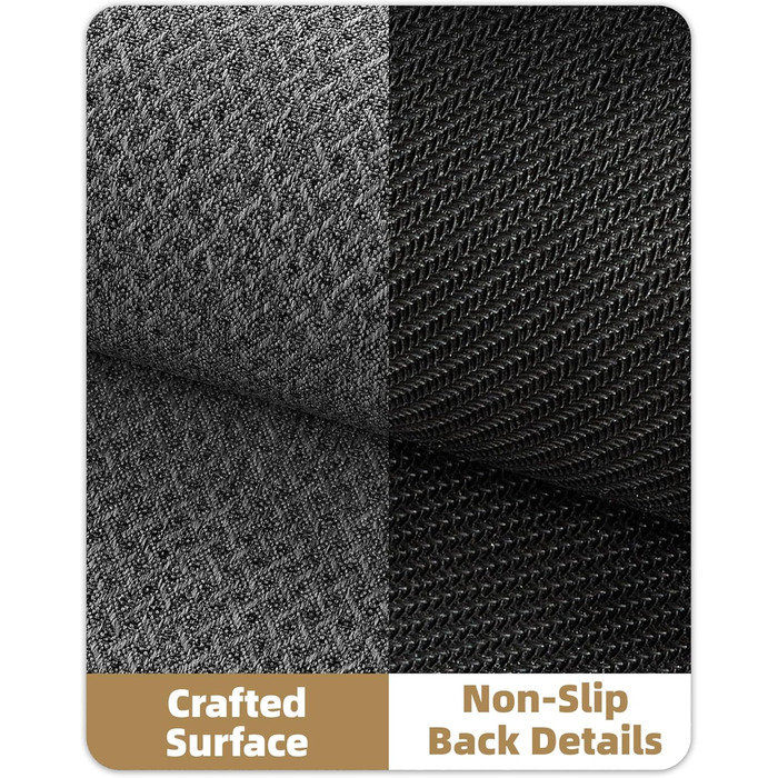 Тонкий килимок для входу COLOR&GEOMETRY, протибризковий та протиковзкий килим у передпокою, темно-сірий, 92 x 142 см