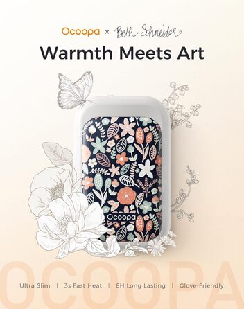 Електричні грілки для рук OCOOPA AI з магнітом, 5000mAh, 2 шт., ультратонкі, для жінок, подарунок, зима