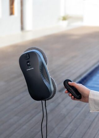 Робот для миття вікон Wipebot Pro з Wi-Fi: автоматичний, з подвійним зливом, 2 режимами розпилення, датчиком кутів, кабелем 5м та резервуаром 60мл