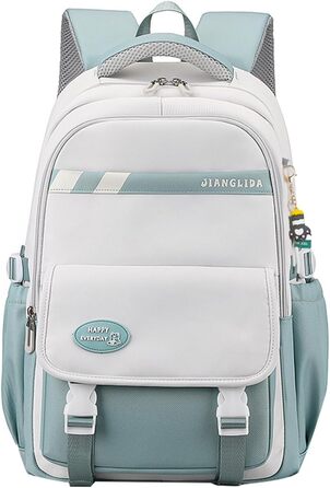Сумка для книг SellerFun для підлітків, дівчаток, на школу, роботу, подорожі та спорт (27 літрів, сіро-блакитна)