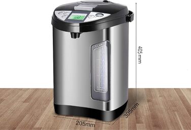 5 Liter Thermopot | Water Dispenser | LC Display | Perfect for Mulled Wine | Stainless Steel Hot Water Dispenser | Water Boiler/Mulled Wine Boiler | Dispenser | Tea Boiler | Thermos | Mulled Wine Dispenser