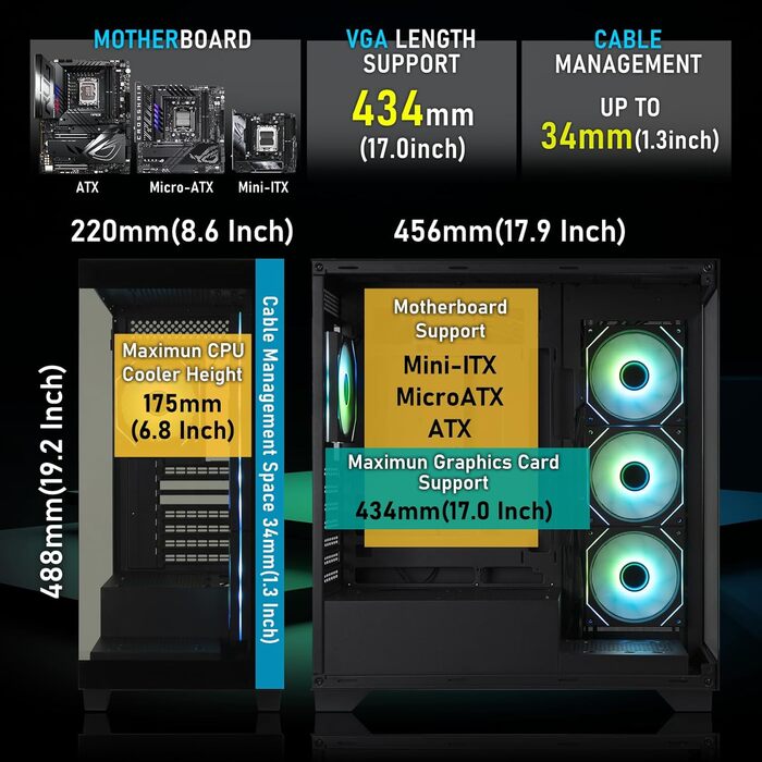 Корпус ПК BitFenix CETO Premium Edition Mid Tower (Чорний)