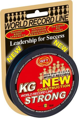 Плетена рибальська волосінь WFT KG Strong 300м 0,25мм 39кг для морської риболовлі