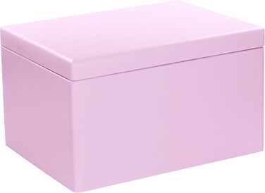 Large Wooden Box with Lid - All-Purpose Wooden Box - Storage Box | Toy Chest - Gift Packaging | Decorative Box for Crafting FSC® (approx. 40 x 30 x 24 cm | XL, Pink)
