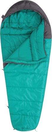 Спальний мішок Mountain Warehouse Summit 250 - 3/4 сезону, ізольований, мумієподібний, для кемпінгу та трекінгу, блакитно-зелений, довжина 200 см