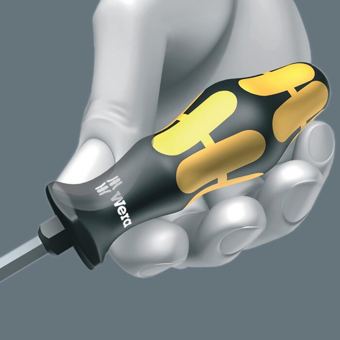 Набір викруток Wera 932/918/6 Kraftform Plus, 6 шт, ударостійкі, стамеска, з тримачем