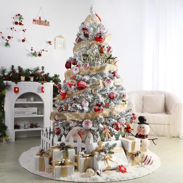 12 шт. прикраси на ялинку Shareconn 80 мм, кольорові пластикові кулі, для ялинки, святкування, вечірки (чорний & золотий, червоний & білий)