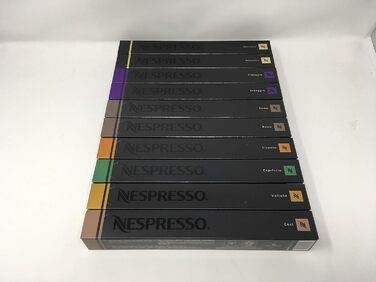 Набір капсул Nespresso Varietät Pack - 100 шт. (Рістретто, Арпеджіо, Рома, Ліванто, Капріціо, Вулло, Козі)