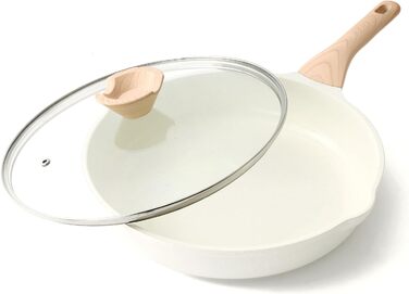 Сковорода Kordisen з кришкою, антипригарне покриття, індукційна, гранітне покриття, 32 см