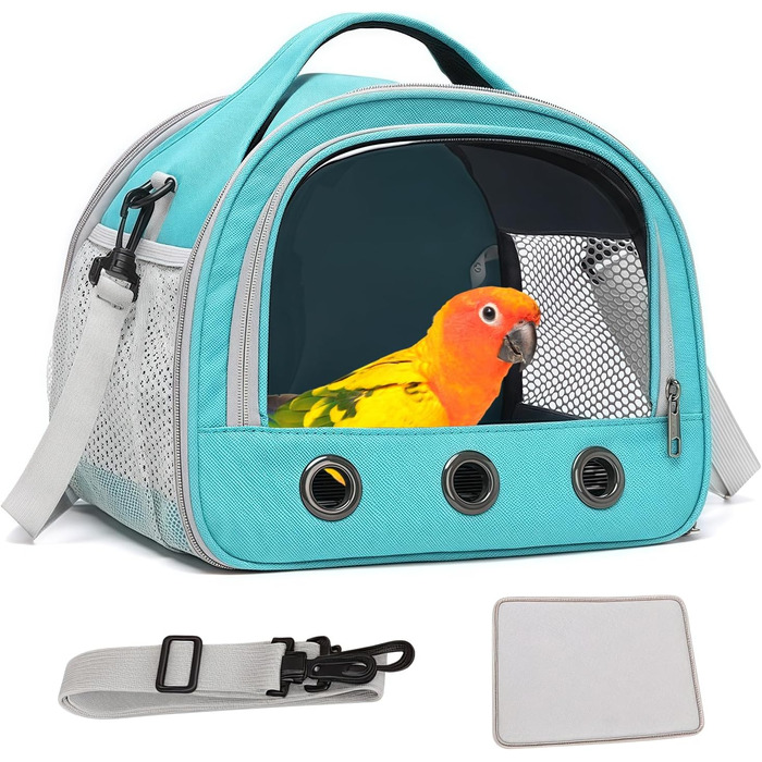 Транспортна сумка для кота та собаки, переноска для тварин з плечовим ременем, 30x27x21 см