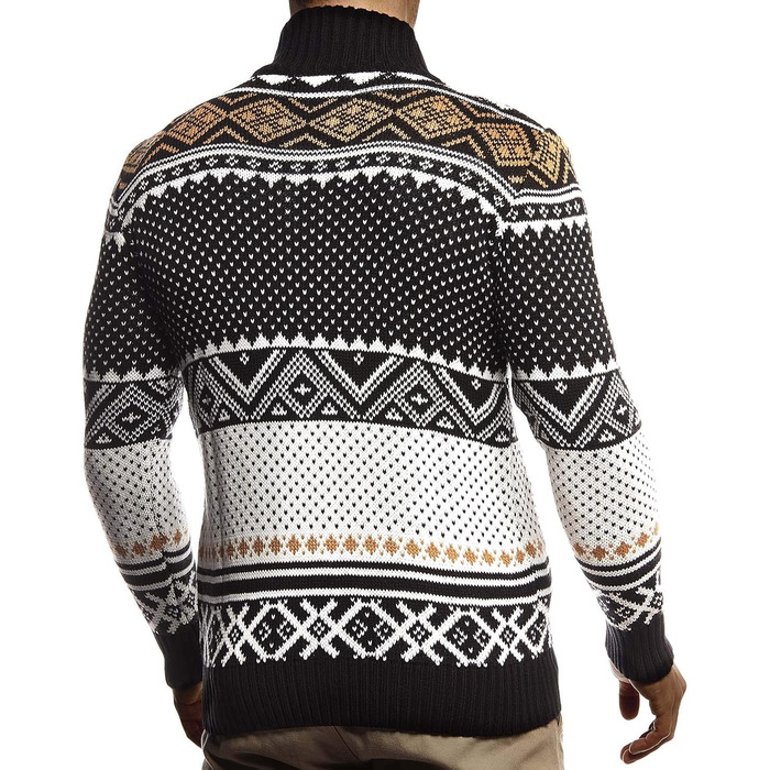 Чоловіча зимова куртка Leif Nelon з коміром-норкою, тепла фрітайм куртка, модель LN20759 (M, Чорний)