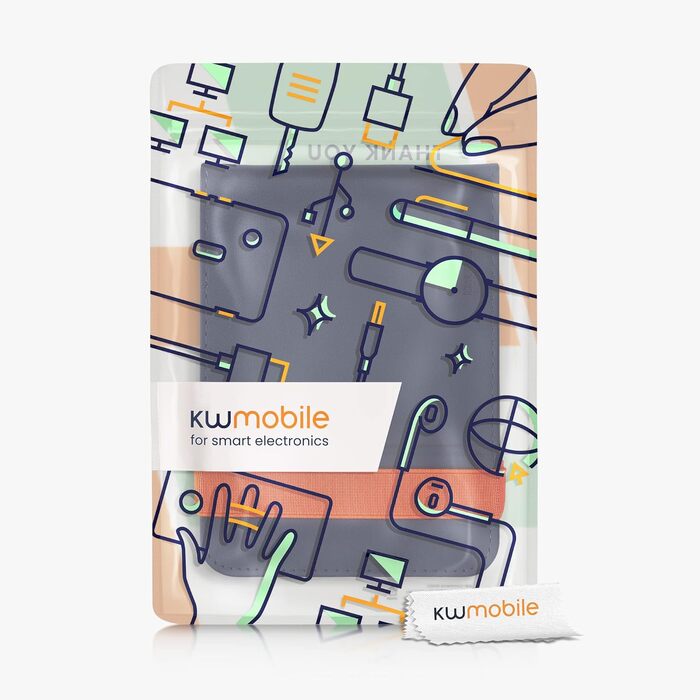 Чохол kwmobile для Tolino Shine 2 HD з петлею та підставкою - темно-синій