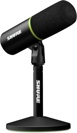 Shure MV6 USB Мікрофон для Ігор та Стрімінгу, Динамічний, USB-C, для PC Gamer та Стрімера