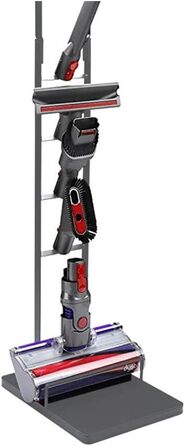 Підставка для пилососів Dyson – Organizer та кріплення для Dyson Gen5, V15s, V15, V12 Slim, V11, V10, V8, V7, V6, DC30, DC35 | Підставка з рамою для бездротових пилососів Dyson (Антрацит)