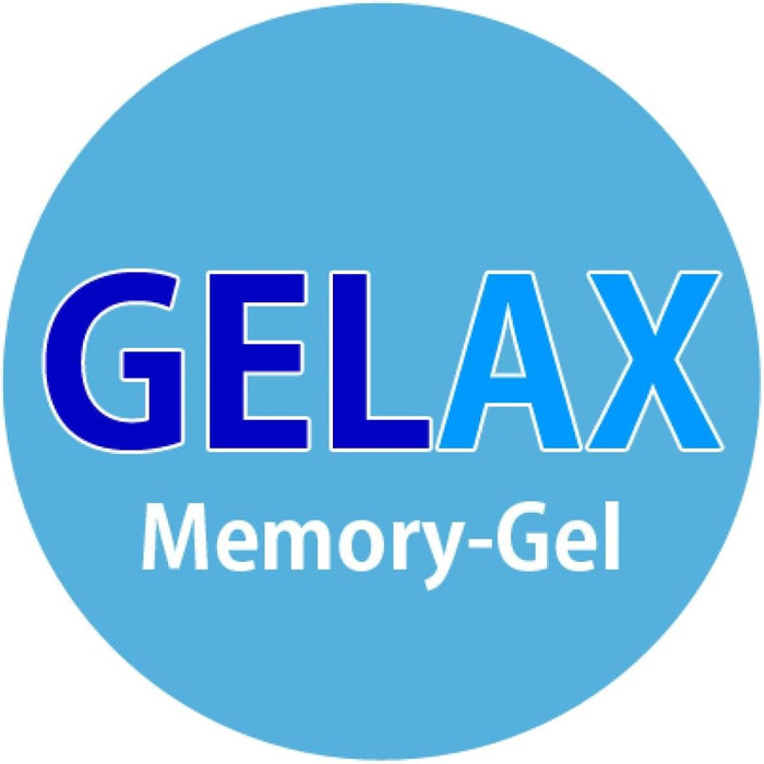 GELAX® | Gel Foam Topper Mattress Pad | 7cm Total Height | Washable Cover with 3D Mesh Climate Band and Border Channels | Density RG 50 | 90 x 200 cm