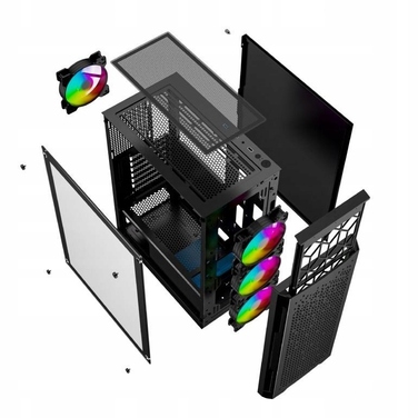 Корпус Gembird CCC-FC-400X Midi Tower, чорний