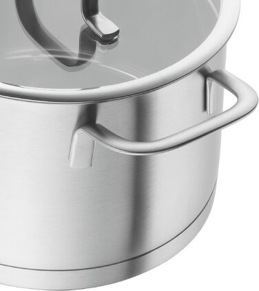 Набір каструль ZWILLING TrueFlow з кришками, 5 предметів, нержавіюча сталь, для індукційних плит, сріблястий