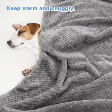 Плед для собак та котів, 70 x 100 см, 2 шт. (Сірий) - М'який, теплий, пральний