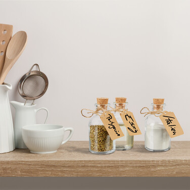 Relaxdays Decorative Glass Set with Corks