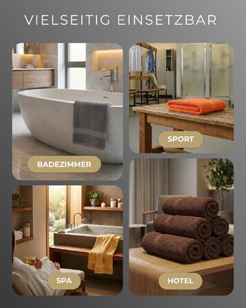 Набір махрових рушників 100% бавовна, 70x140 см, 600 г/м², Oeko-TEX, чорні, 2 шт.
