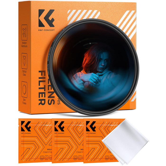 Фільтр світловий K&F Concept Nano B-Serie Halo 82mm для створення ефектів завихрення та тунельного зору