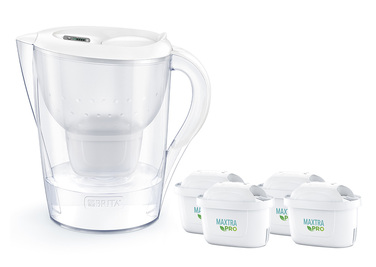 Фільтр-кувшин Brita Marella XL 3,5 л, білий (4 змінні картриджі у комплекті)