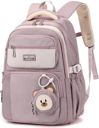 Дитячий рюкзак Makukke для школи, водонепроникний, 30л, 5 клас, зелений (фіолетовий)