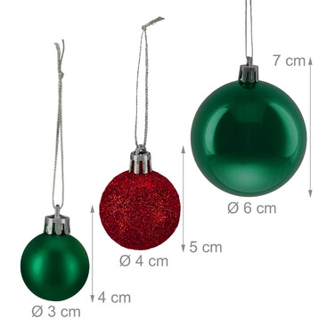 Relaxdays Christmas Ornament Set