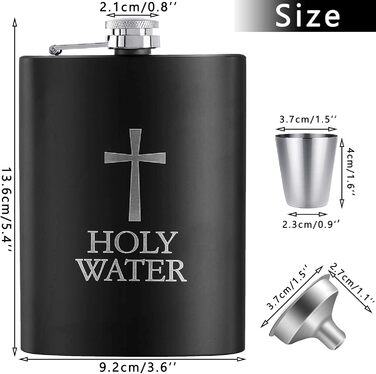 Набір фляг з нержавіючої сталі Wieat 8oz, гравіювання, подарункова коробка, для наречених/почетних гостей, фляга для чоловіків та жінок (з 1x воронкою, 2x стаканами)