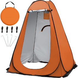 OUUTMEE Pop-Up Shower Tent - Portable Changing Room for Beach, Outdoor UV Protection - Camping Shower Tent for Hiking, Beach, Picnics, Fishing (59