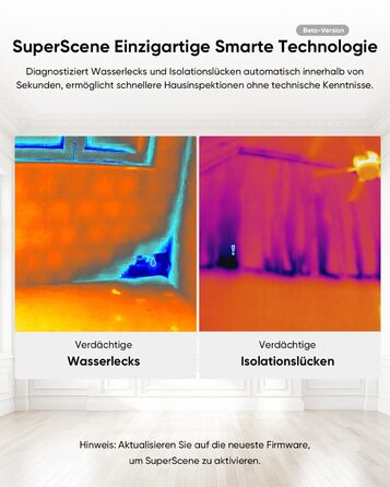 HIKMICRO E01 Тепловізійна камера SuperIR: портативна інфрачервона камера з лазерним покажчиком, роздільна здатність 240x240, діапазон температур -20°C - 400°C, частота оновлення 20Hz