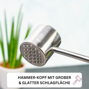 Молоток для м'яса Westmark Gallant з алюмінію з антиприлипним покриттям, сріблястий, 21.5 см