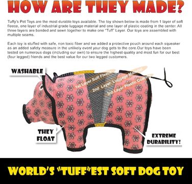 Іграшка для собак Tuffy's Polly Індичка для цуценят, міцна