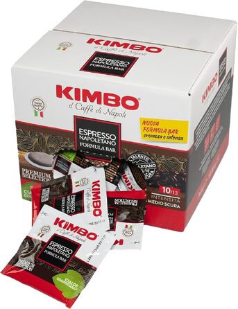 Кавові пади Kimbo Espresso Napoletano ESE 44 мм, інтенсивний італійський еспресо, темне обсмаження, 100 шт.