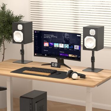 Підставка для колонок Suptek - 2 шт., чорний колір, 20 x 16.5 см, SDM003MB/SDM001T