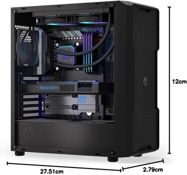 Система водяного охолодження Endorfy Navis F240 ARGB – 240мм радіатор, PWM-насос, 2 вентилятори Fluctus 140 PWM ARGB, сумісна з Intel LGA 1700/1200/115x та AMD AM5/AM4