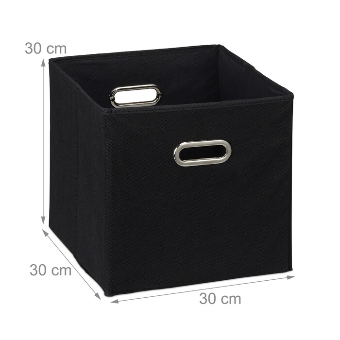 Relaxdays Fabric Storage Boxes, 2-Pack