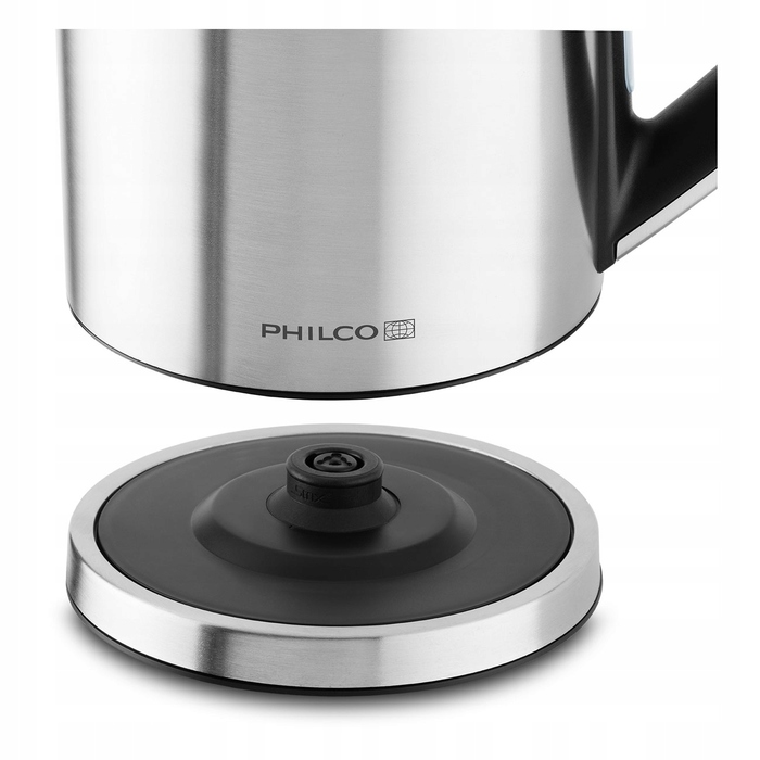 Електричний чайник Philco PHWK 1700, 2200 Вт, 1,7 л, сріблястий/сірий