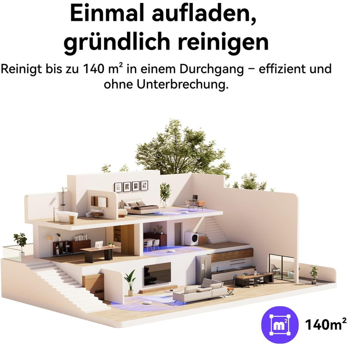 Робот-пилосос NARWAL Freo S з функцією миття підлоги, 8000Pa, 8N тиск, станція самоочищення 3.5L, LDS-лазерна навігація та 3D-картування, керування через додаток, для килимів/шерсті домашніх тварин