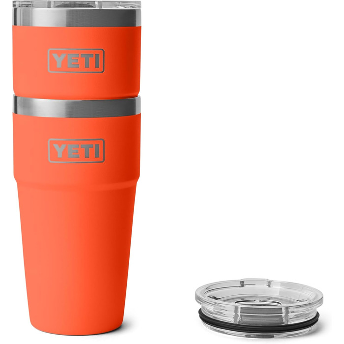 Термос YETI Rambler 20 oz (591 мл) з кришкою MagSlider, колір Papaya