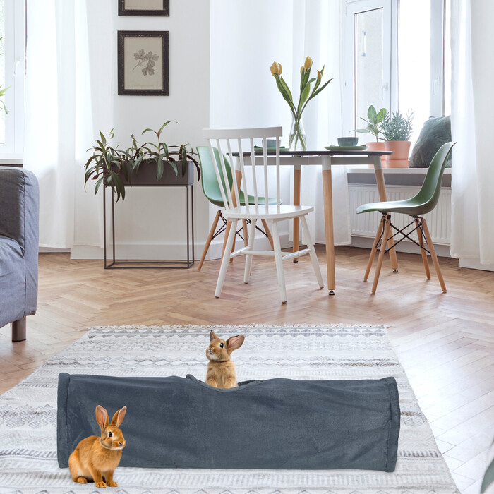 Складаний котячий тунель Relaxdays з плюшем
