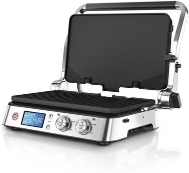 Електричний гриль Braun MultiGrill 7 CG7020: контактний гриль, BBQ та духовка 3-в-1, 2000W, велика поверхня для приготування (12 бургеров), миється в посудомийній машині, з піддоном для жиру